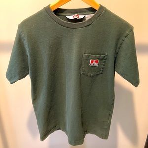 Men’s Medium (Small Fit) Front Pocket Green, Ben Davis Shirt.